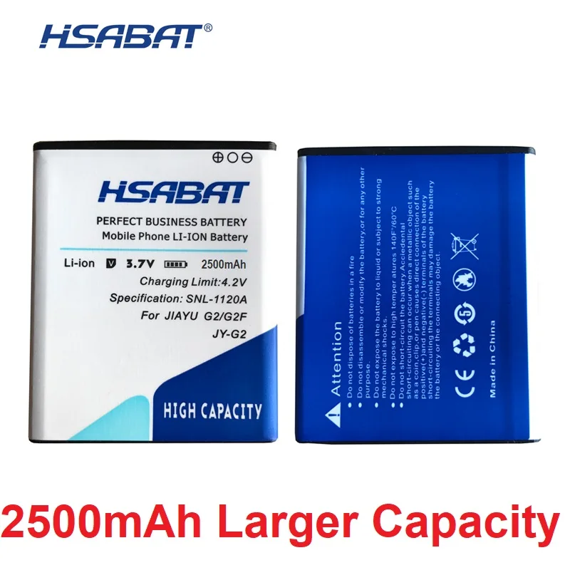 HSABAT JY G2 2500mAh Battery for JY F1 JY G2 JIAYU G2 G2S