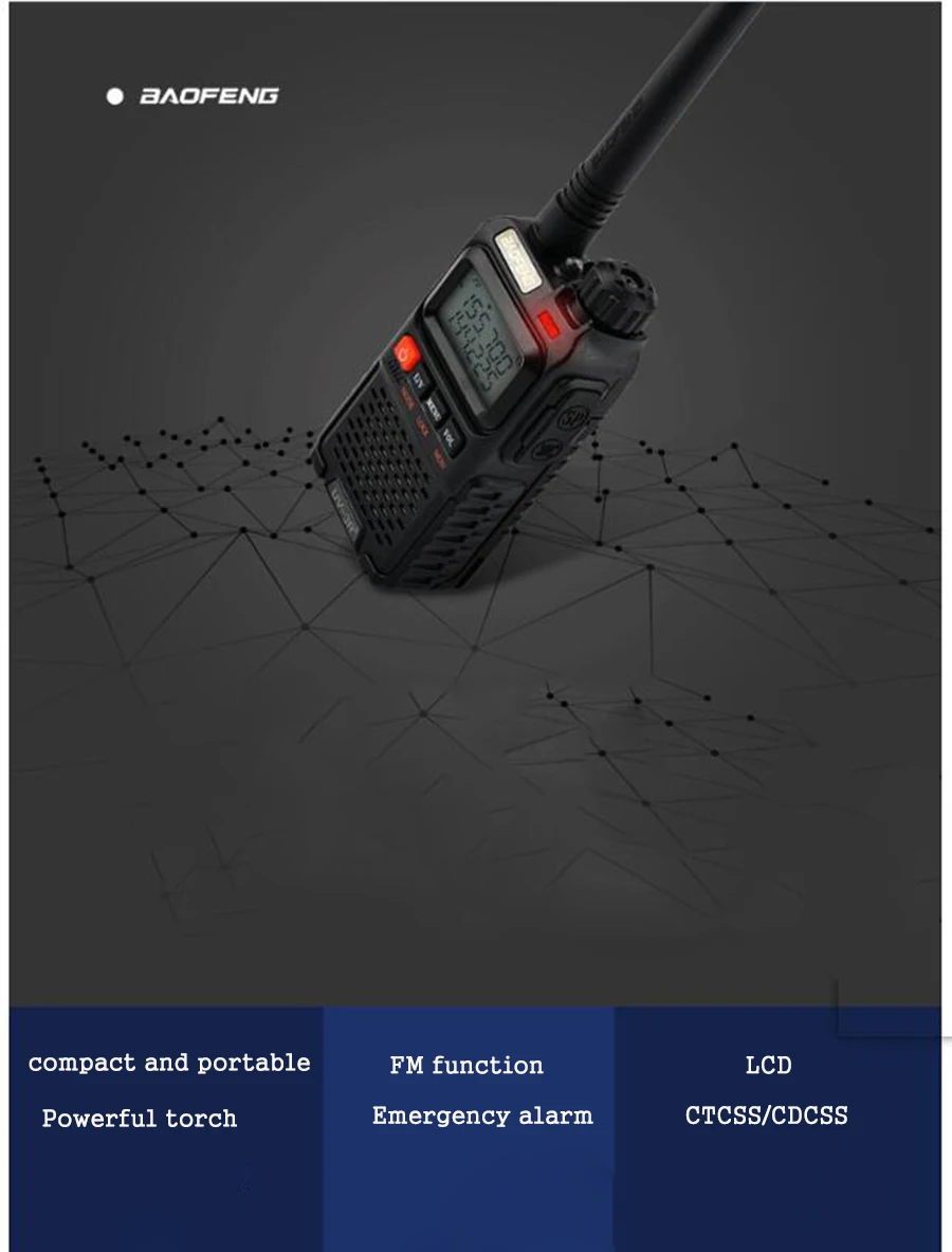 2 шт. радиостанция для ветчины 99ch vhf 136-174mhz uhf 400-470mhz walkie talkie двухдиапазонный радиоприемопередатчик vox для baofeng UV-3R plus