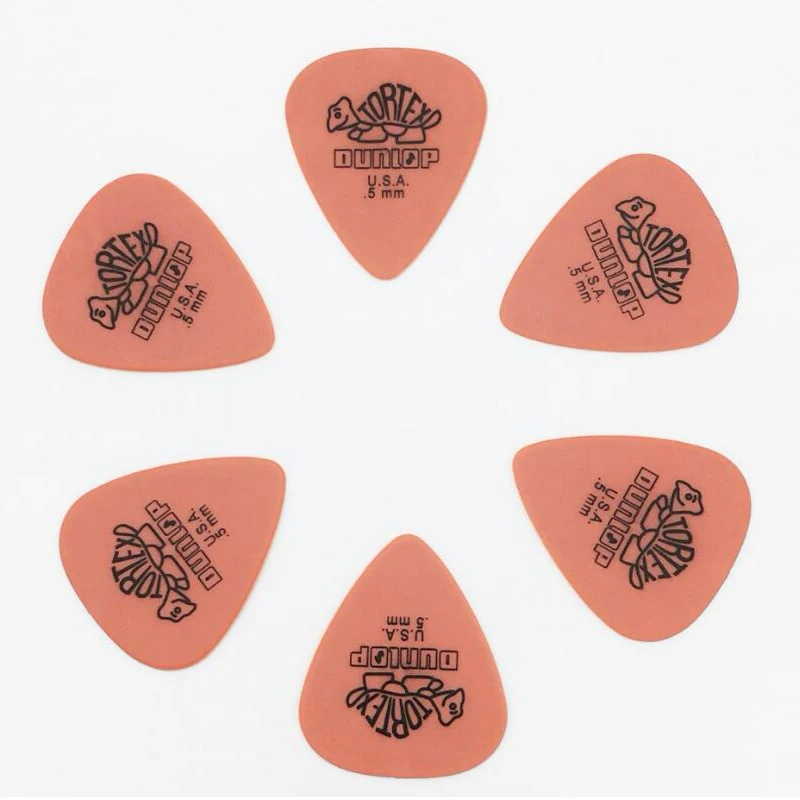 6 шт./компл. Dunlop Tortex гитарные стандартные медиаторы классический медиатор