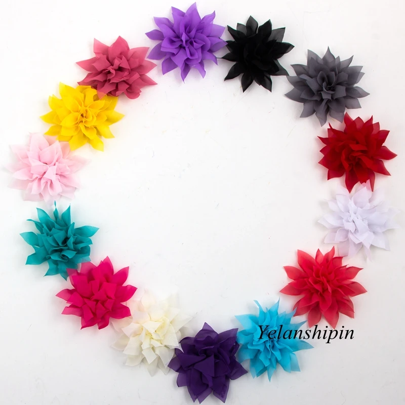 10 шт./лот тканевые заколки для волос 4 дюйма 14 цветов|hair clips for kids|flower hair cliphair clip |