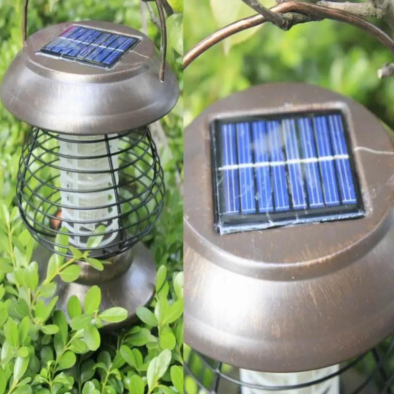 Chiclits Solar Power Mosquito Killer Light Convenient Portable UV LED Pest Killing Lamp Outdoor Camping Waterproof Bug Repellent (5)