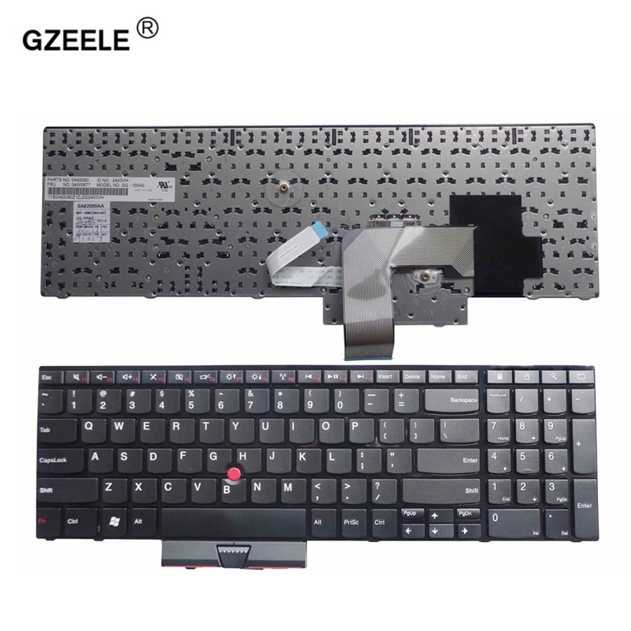 Gzeele США Новый ноутбук клавиатура для IBM Thinkpad E520 e520s E525 английского черный