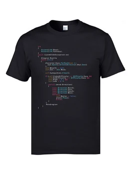 

Colored Code Programming JS Men T Shirts Senior IT Engineer SCJP Programmer 100% Cotton Tee Shirts Keyboardman Workday