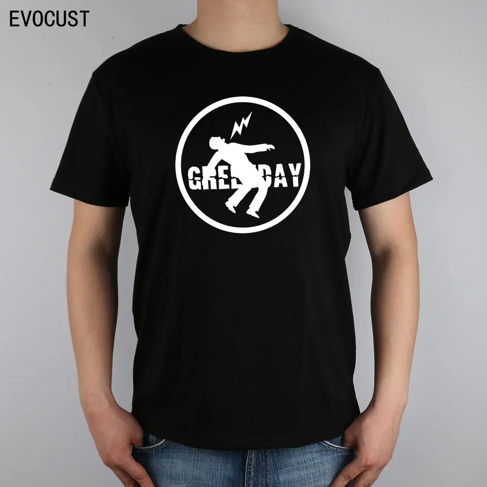 Green Day Shock Rock N Roll Band T shirt Top Lycra Cotton Men T shirtin TShirts from Men's