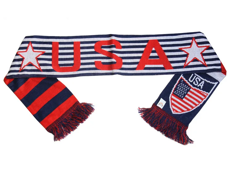 World Cup USA National Football Team Scarf Double sided The Stars