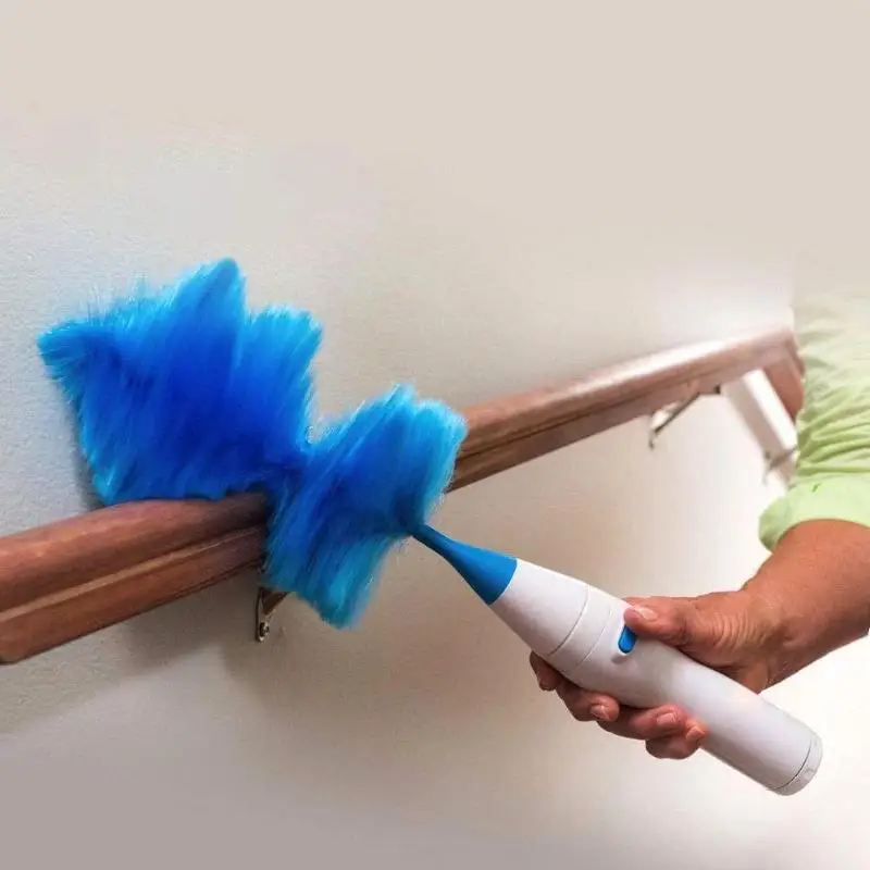 Electrostatic Adsorption Bent Electric Feather Duster Dust Cleaning