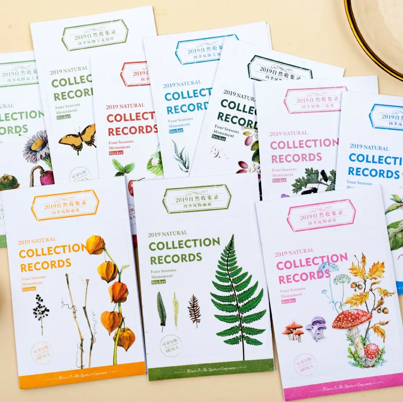 

8sheets/1set Stickers Natural Collection Diary Planner Decorative Mobile Stickers Stationery Scrapbooking DIY Craft Sticker