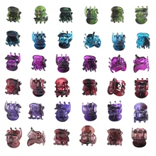 25 шт./компл. сцепление простой мини клип Акриловые челки заколка для волос, аксессуары для волос, головной убор пятно G0418