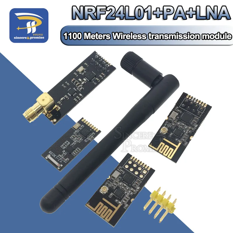 Модуль связи SMD с антенной 1 комплект 2 4G 1100 метров дальность NRF24L01 + PA LNA