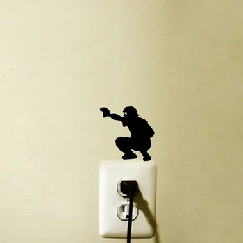 

Baseball Carcher Decorative Vinyl Wall Decal Switch Sticker 5WS0947