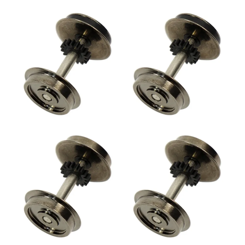 4PCS 38'' Metal Wheels without adhesive Model Train HO Scale DC wheel HP0187 
