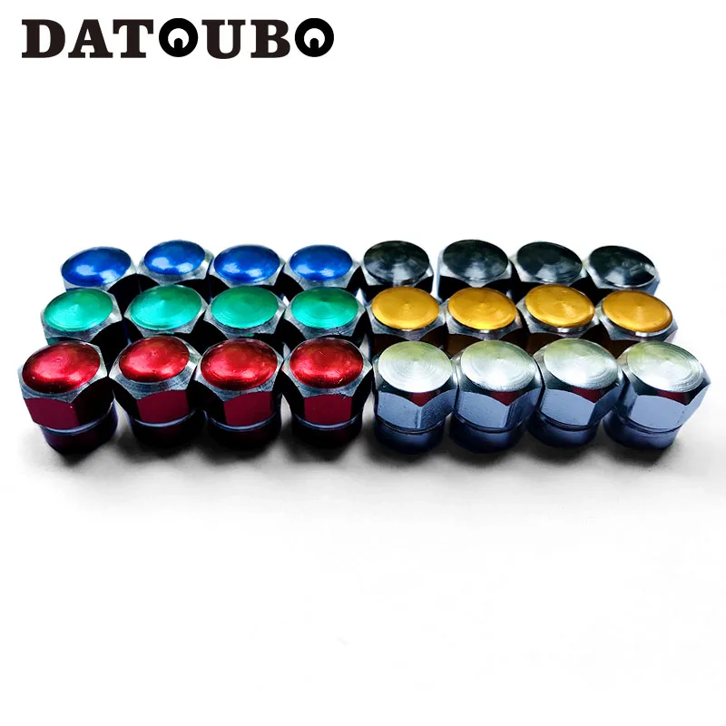DATOUBO 500pcs aluminum car tire valve stem cap.mix color truck bike universal tyre valve cap