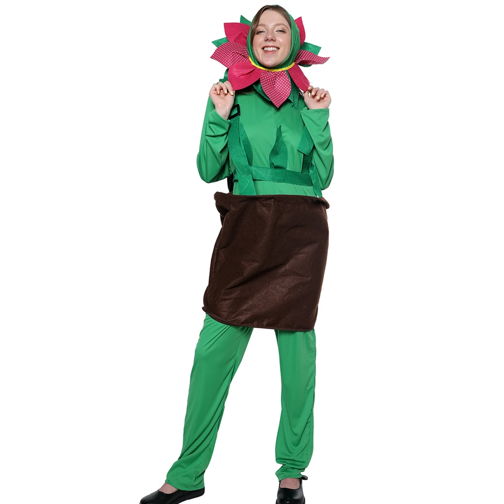 Eraspooky Flower Plant Pot Cosplay Women Funny Cartoon Halloween