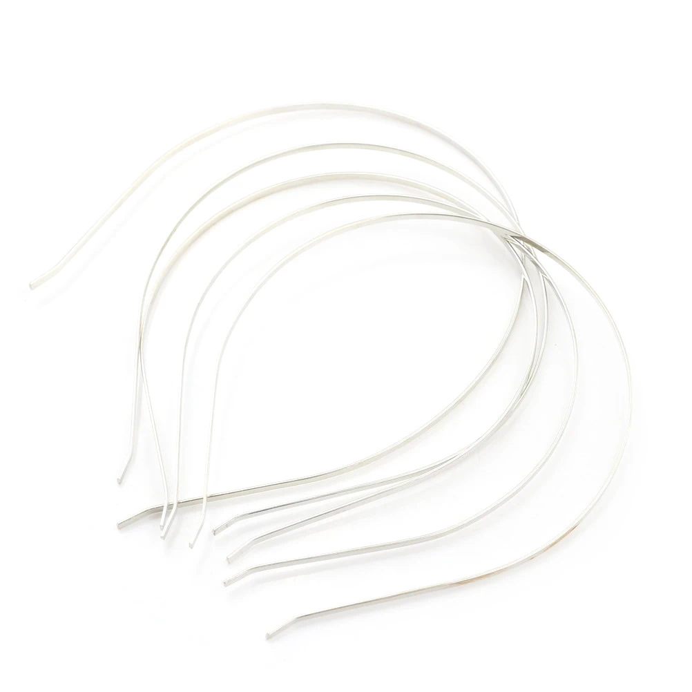 

5pcs DIY Craft Universal Baby Silver Alloy Metal Headband 3mm Hair Band For Hair Accessories Wholesale