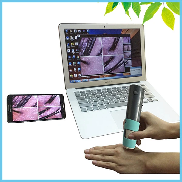 

Portable Wifi Digital Microscope 2MP LED Illumination Mini Wireless Digital Microscope f Medical Cosmetology Care/ Analysis