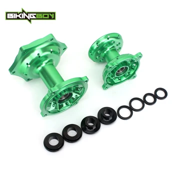 

BIKINGBOY for Kawasaki KX250F KX450F 06-18 17 16 15 14 KX 125 06 07 08 09 10 11 12 13 KX250 2006-2013 2019 Front Rear Wheel Hub