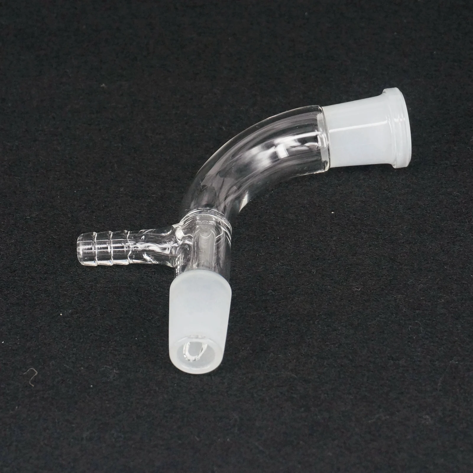 

19/26 Joint 105 Deg Bend Laboratory Glass Vacuum Receiver Take Off Adapter Distillation head Adapter