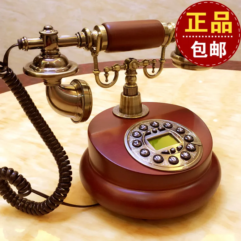 Европейский стиль деревянный ретро старинные антикварные телефон циферблат диска беспроводной мобильный телефон Card украшения дома