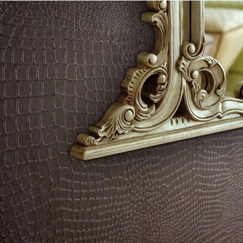 0328220949_Modern Slaapkamer Behang Modern Slaapkamer Behang : Faux Leather Wall Paper