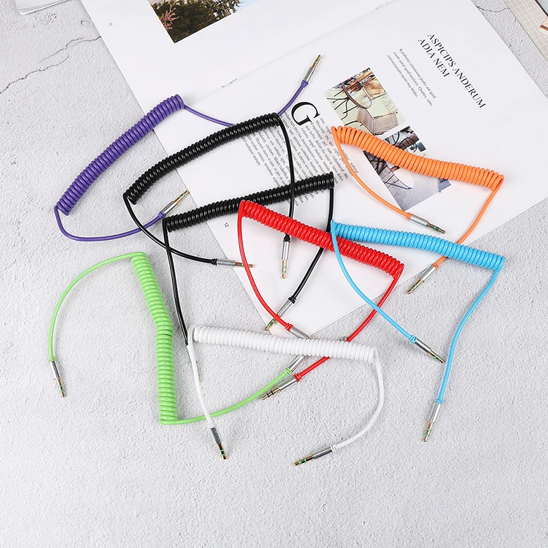 1.5M AUX Cable 3.5mm Jack Cable Flexible Male To Male  Stereo Extend Audio Cable Car Aux Auxiliary Cord For Phone MP3 Tablet
