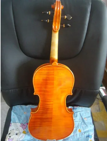 7 богатый тон Скрипки 4/4 Strad модель 1715, 2 шт. сзади