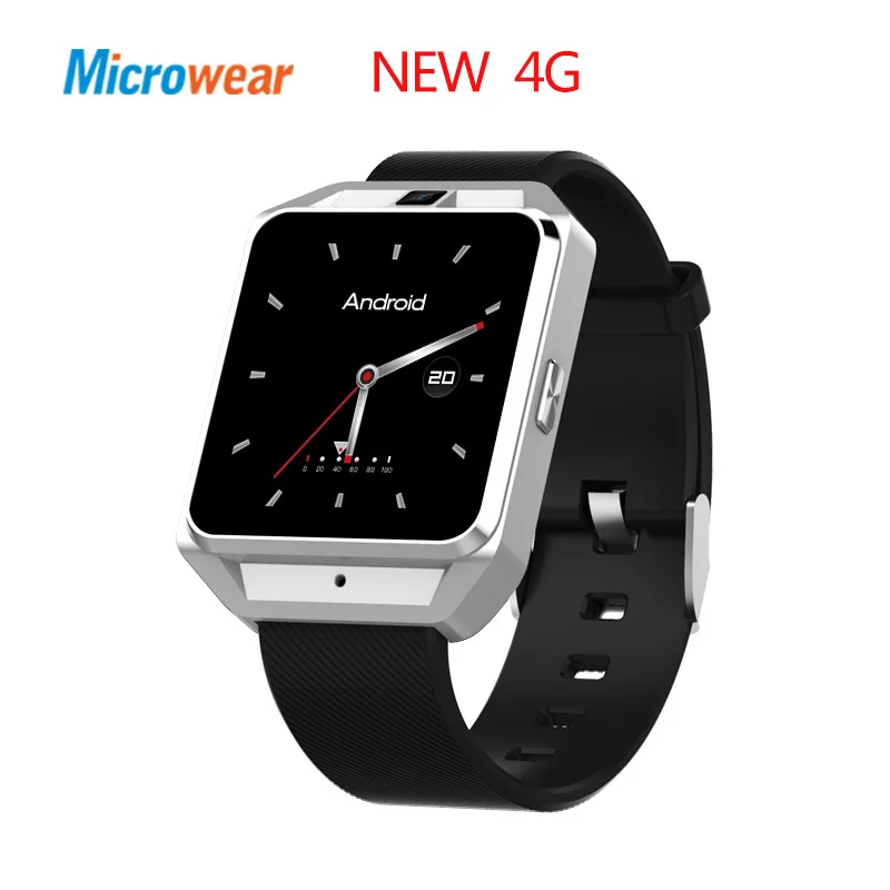 

Microwear H5 4G smart watch Android ios phone MTK6737 Quad Core 1G RAM 8G ROM GPS WiFi Heart Rate smartwatch