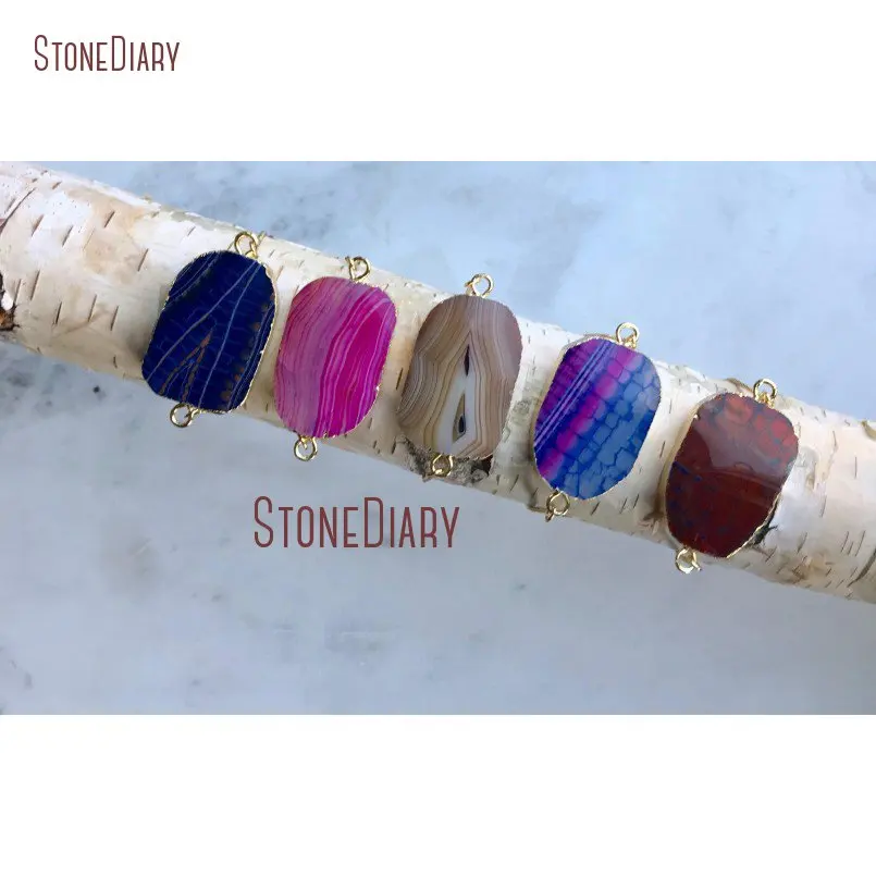 20180319-BM11275-Agate Bracelet Agate Onyx Fire Rainbow Bracelet Cuff Adjustable Gold Geode Minimalist Boho Bracelet Rainbow Onyx Agate Bracelet Cuff Gift_1