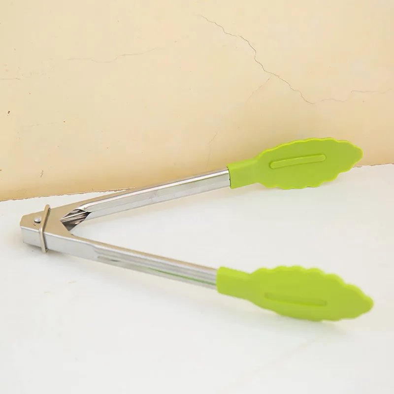 

BBQ Kitchen Cooking Tools Clips 7" Stainless Salad Sweet Candy Buffet Tongs BBQ Serving Clip Food Tongs For Easy