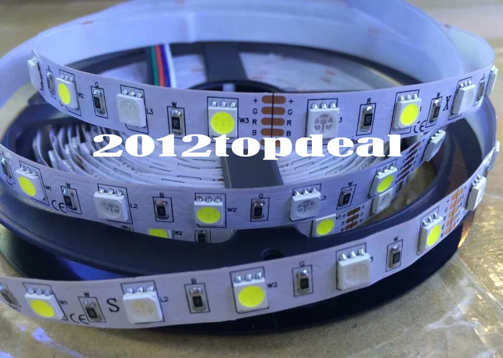 Светодиодная лента 5050 RGBW DC24V 60 LED/m RGB + белый/RGB теплый белый гибкий светодиодный