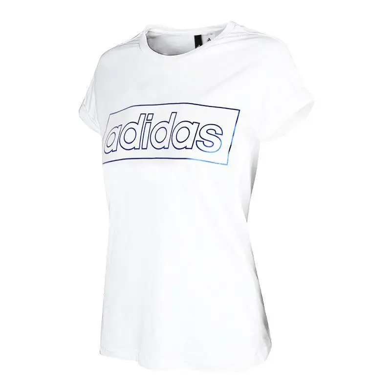 Новое поступление, Адидас фольга, линейная футболка, женские футболки, короткий рукав, спортивная одежда