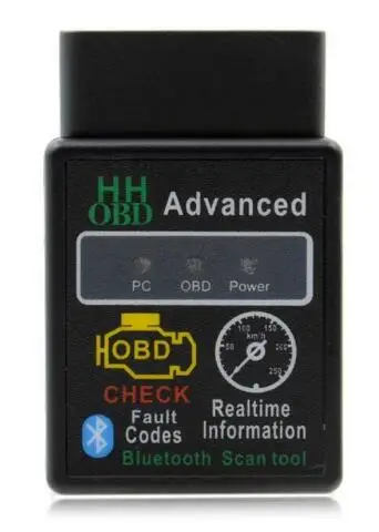 Супер Мини ELM327 с переключателем ELM 327 Bluetooth OBD2 OBD II CAN-BUS диагностический инструмент+ переключатель работает на Android Symbian Windows - Цвет: Синий