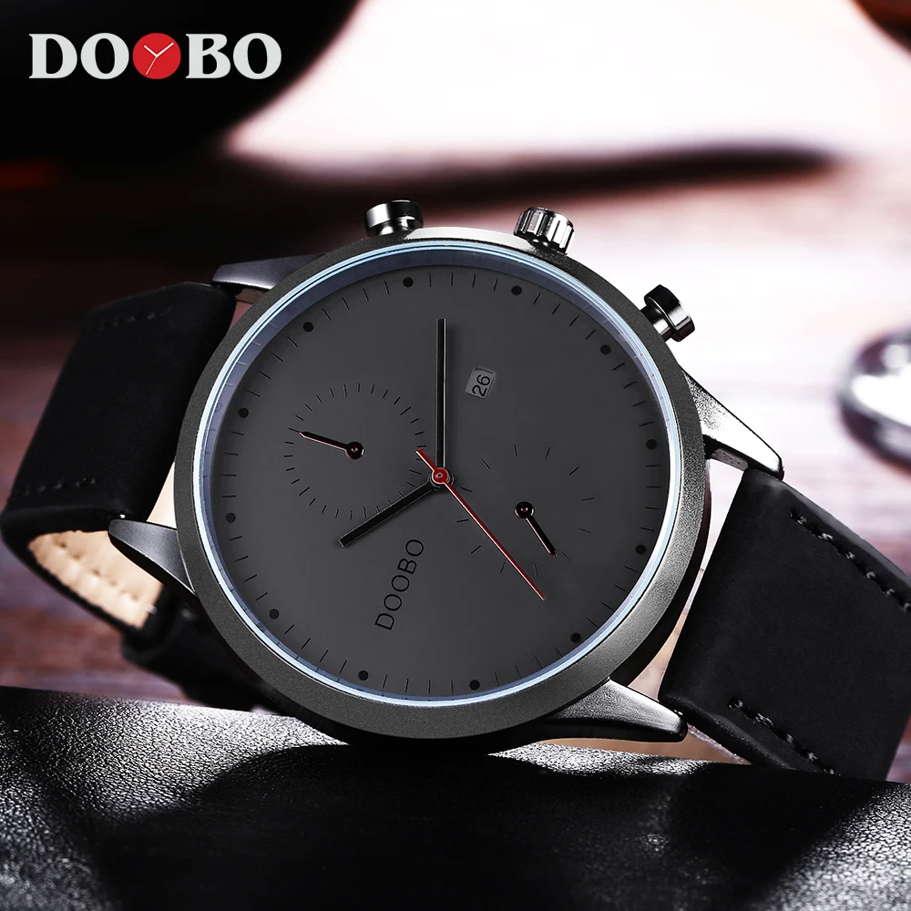 

DOOBO sport Quartz Watch Men Top Brand Luxury Famous Fashion Leather Wrist Men Watch Male Clock Hodinky Relogio Masculino