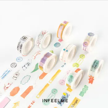 

15mm x 7m Creative kawaii hand tear and paper tape Washi Tape Scrapbooking DIY Sticker Decorative Adhesive tape Masking Tapes