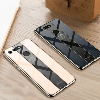 Перейти на Алиэкспресс и купить Для Huawei Honor V20 V10 чехол Роскошный ТПУ край + 3D Жесткий ПК крышка из оргстекла чехол Honor 10 Lite 9i 8X Max 8C Play Magic 2 Note 10