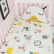 INS Стильная хлопковая простыня детского размера с рисунком для новорожденных детская кроватка комплект постельного белья высокого качества