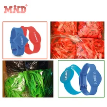 Силиконовый браслет rfid браслет Для праздники контроля доступа по отпечаткам с fo8/tk28 чипы по заводским ценам