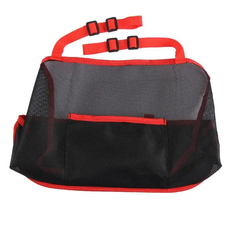 Заднее сиденье автомобиля Организатор сетки мешок, мешок для вещей чемодан держатель карман - Название цвета: Red