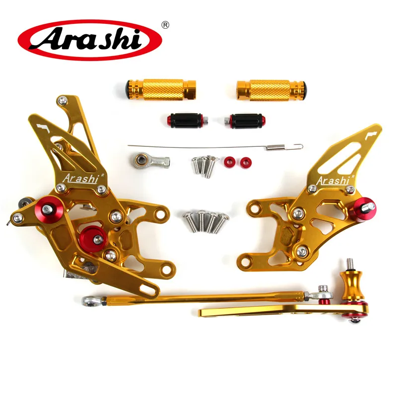 Arashi CNC регулируемая подножка Rider подножки Rearset для HONDA CBR1000RR non-ABS 2012- CBR 1000 RR CBR1000 1000RR - Цвет: Золотой