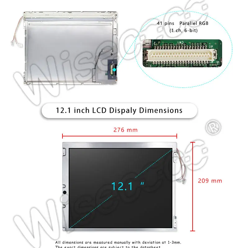 12,1 дюймов HDMI ЖК-дисплей на тонкопленочных транзисторах на тонкоплёночных транзисторах 800*600(пикселей) с 41 контактный LVDS VGA динамик управление драйвер платы для промышленной продукции