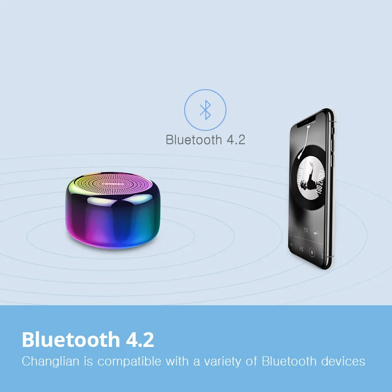 Mifa i8 Portable Bluetooth Speaker Built-inMicrophone Aluminium Alloy Body Mini Speaker Wireless Bluetooth 4.2 Mp3 Music Player