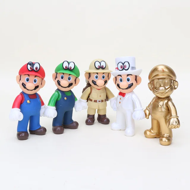 Newest Super Mario Bros figure odyssey mario luigi maker PVC Action