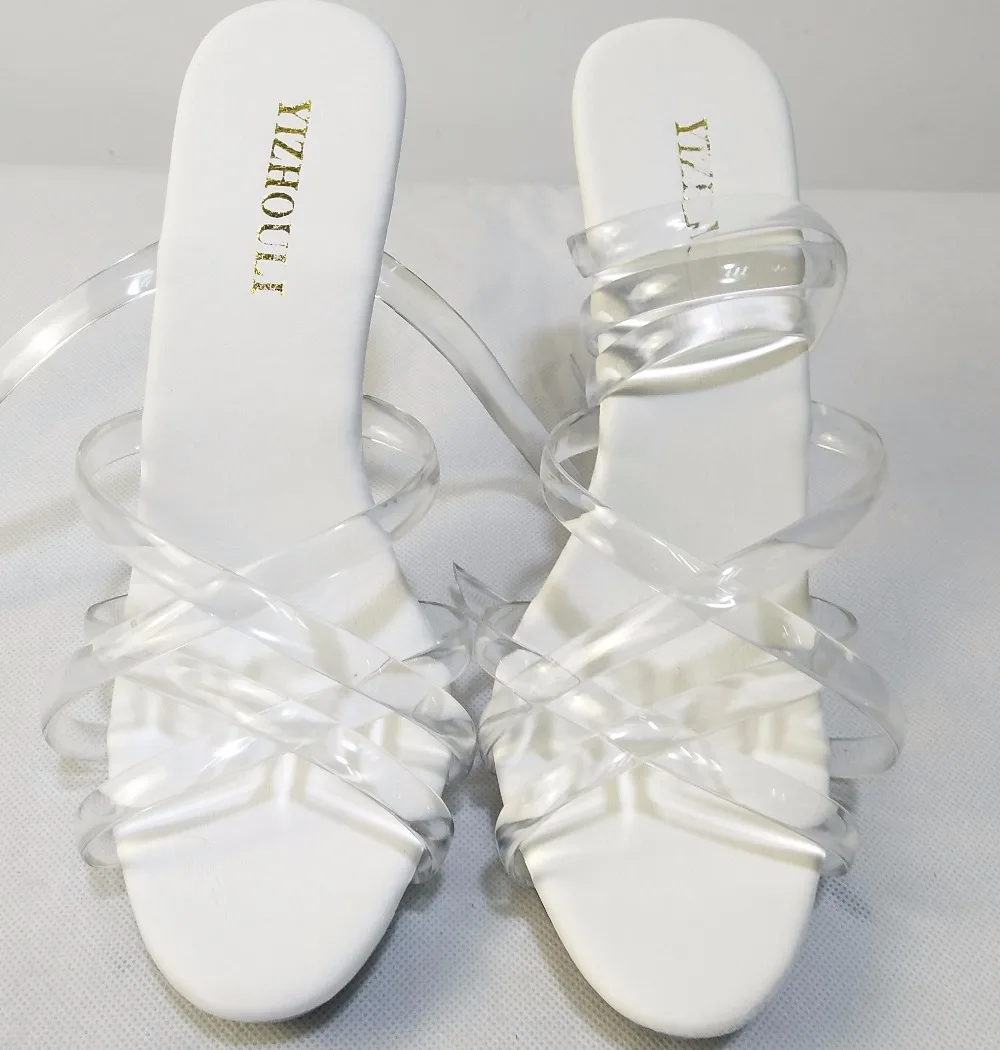 Привлекательные туфли на ультра-высоком каблуке(13см) для сцены Свадебная обувь для невесты с украшением в виде кристаллов Дамские туфли для сцены Прозрачные модные туфли на каблуке 13 см