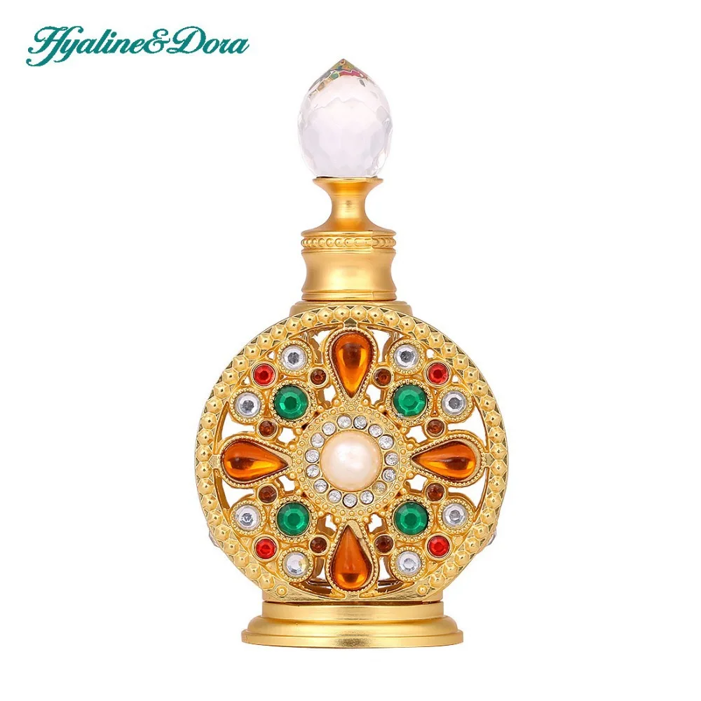 12ml Diamante Retro Antique Hollow Out Glass Perfume Bottle Empty Cosmetic Container | Красота и здоровье