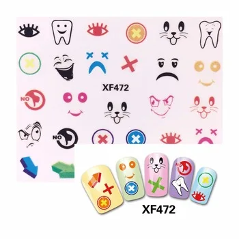 YZWLE 1 Sheet New 3D Nail Art Sticker Kids Decals DIY Decoration For Nail Oil Painting   472