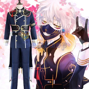 

The Sword Dance Touken Ranbu Online Nakigitsune Cosplay Uniform Suit Full Set Halloween Costumes with Mask Free Shipping
