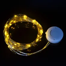 Новинка, 2 м, 6,6 фута, 20 светодиодов, CR2032 питание, светодиодная улыбка, медная проволока, гирлянды для рождественского фестиваля, украшения для свадебной вечеринки