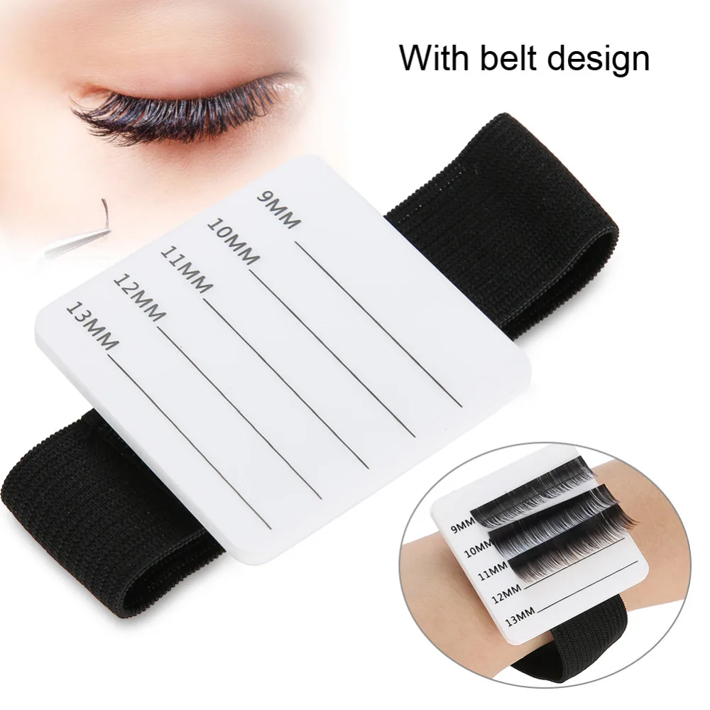 

1 Set Eyelash Extension Adhesive Glue Stand Holder Palette With Belt Eyelashes Eyelash Makeup Grafting Extensions Tool