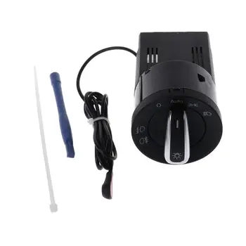 

Auto Headlight Chrome Switch Plug For Golf 4 For Jetta MK4 Passat B5