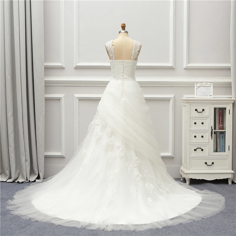 Жанна любовь свадебное платье из фатина 2020 кружевное Robe De Mariage линии Милая Vestido Noiva