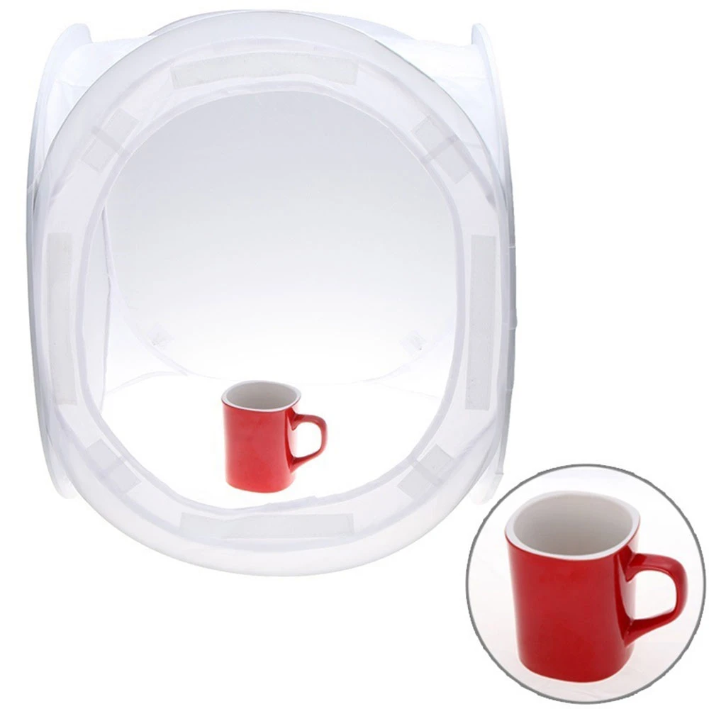 

Cewaal 24" 60cm Photo Studio Shooting Photography Light Tent Soft Box Backdrop Lighting Box Lamp Tent White Cloth Softbox
